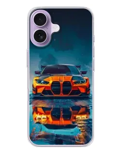 Чохол для iPhone 17 з картинкою «BMW — золота емблема»