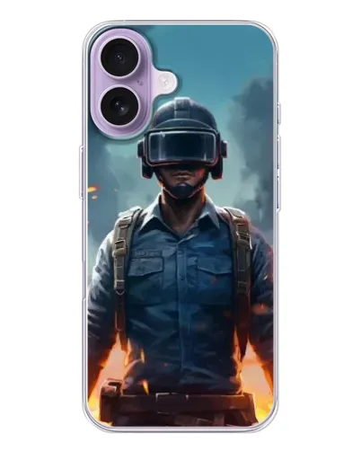 Чохол для iPhone 17 з картинкою «PUBG — реалістичний герой»