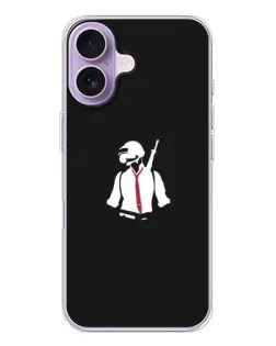 Чохол для iPhone 17 з картинкою «PUBG — силует воїна»