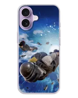 Чохол для iPhone 17 з картинкою «Десант PUBG — стрибок»