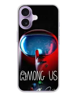 Чохол для iPhone 17 з картинкою «Червоний імпостер — макро»