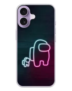 Чохол для iPhone 17 з картинкою «Among Us неон-арт»