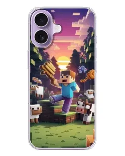 Чохол для iPhone 17 з картинкою «Стів на фермі» Чохол для iPhone 17 з картинкою «Стів на фермі»