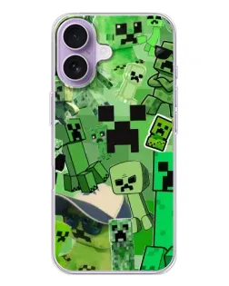 Чохол для iPhone 17 з картинкою «Кріпери Minecraft»