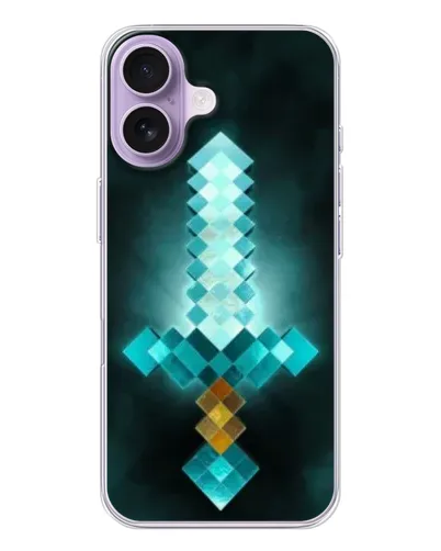 Чохол для iPhone 17 з картинкою «Алмазний меч неон»