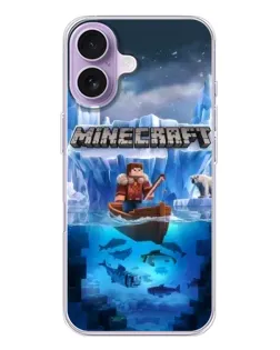 Чохол для iPhone 17 з картинкою «Minecraft льодянийсвіт»