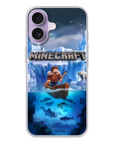 Чохол для iPhone 17 з картинкою «Minecraft льодянийсвіт»