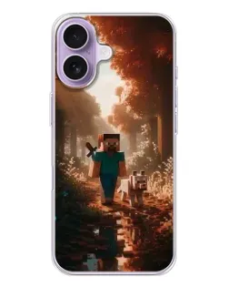 Чохол для iPhone 17 з картинкою «Стів у лісі»