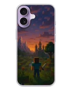 Чохол для iPhone 17 з картинкою «Стів біля вежі»