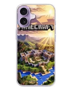 Чохол для iPhone 17 з картинкою «Minecraft панорама»