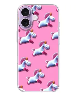 Чохол для iPhone 17 з картинкою «Єдинороги на рожевому»