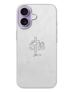 Чехол для iPhone 17 с картинкой «Иоанна 3:16 Крест» Чехол для iPhone 17 с картинкой «Иоанна 3:16 Крест»