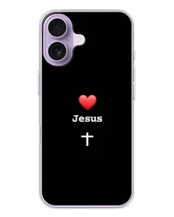 Чехол для iPhone 17 с картинкой «Сердце - Jesus» Чехол для iPhone 17 с картинкой «Сердце - Jesus»