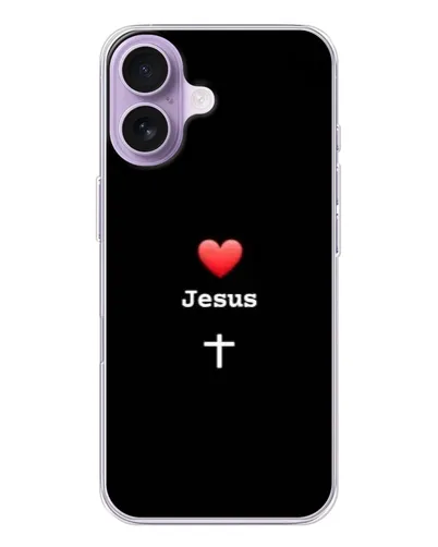 Чехол для iPhone 17 с картинкой «Сердце - Jesus»