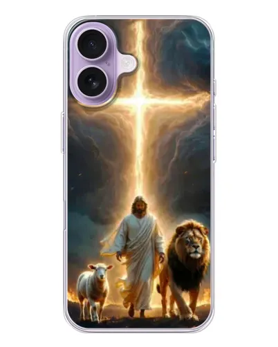 Чехол для iPhone 17 с картинкой «Лев Иуды и Свет»