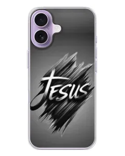 Чехол для iPhone 17 с картинкой «Надпись Jesus Graffiti»