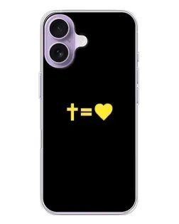 Чехол для iPhone 17 с картинкой «Сердце и Крест»