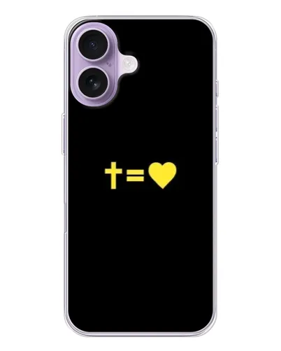 Чехол для iPhone 17 с картинкой «Сердце и Крест»