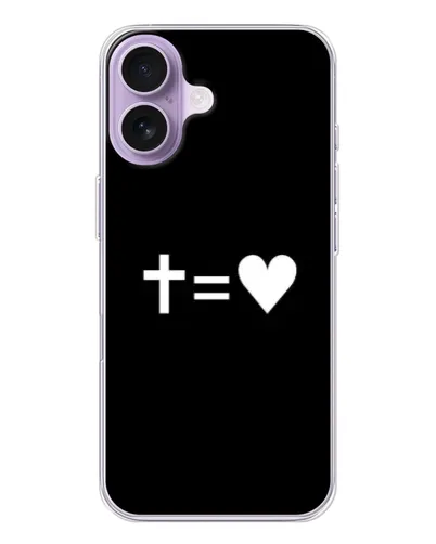 Чехол для iPhone 17 с картинкой «Крест и Сердце»