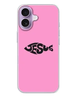 Чехол для iPhone 17 с картинкой «Розовый символ  Jesus»