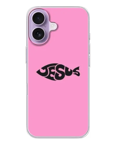 Чехол для iPhone 17 с картинкой «Розовый символ  Jesus»