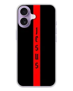 Чехол для iPhone 17 с картинкой «Красная линия веры»