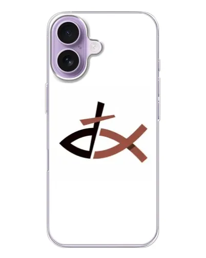 Чехол для iPhone 17 с картинкой «Рыба и крест»