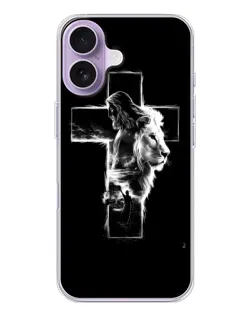 Чохол для iPhone 17 з картинкою «Сяючий хрест Jesus»