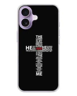 Чохол для iPhone 17 з картинкою «Текстовий хрест»