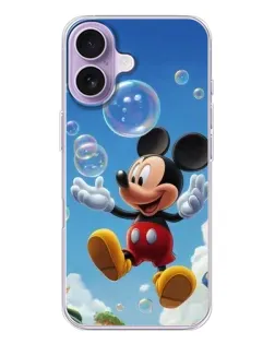 Чохол для iPhone 17 з картинкою «Mickey та мильні бульбашки»