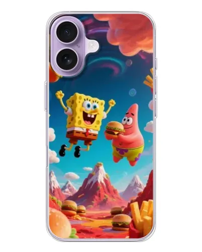 Чохол для iPhone 17 з картинкою «Космічний фастфуд»
