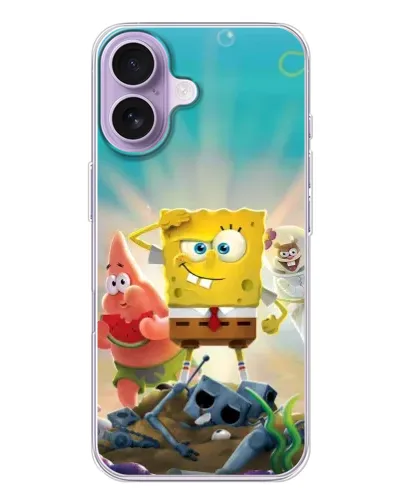 Чохол для iPhone 17 з картинкою «Спанч Боб переможець»