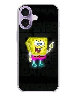 Чохол для iPhone 17 з картинкою «Неоновий Губка Боб»