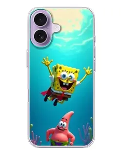 Чохол для iPhone 17 з картинкою «Спанч Боб під водою»