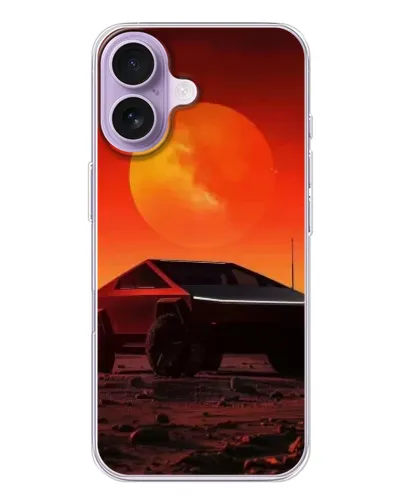 Чохол для iPhone 17 з картинкою «Cybertruck на Марсі»