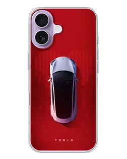 Чохол для iPhone 17 з картинкою «Tesla Top View»