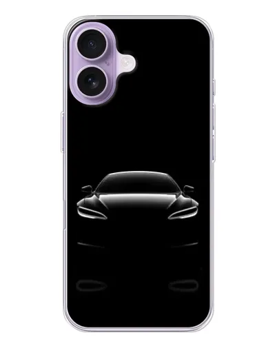 Чохол для iPhone 17 з картинкою «Силует Tesla Night»