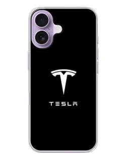 Чохол для iPhone 17 з картинкою «Tesla White Logo»