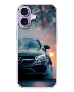 Чохол для iPhone 17 з картинкою «Mercedes — нічне місто»