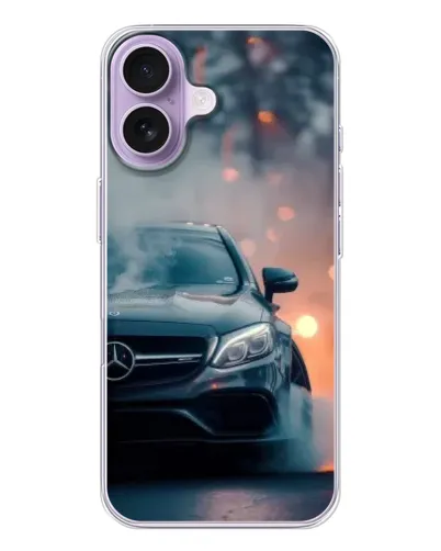 Чохол для iPhone 17 з картинкою «Mercedes — нічне місто»