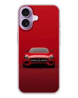 Чохол для iPhone 17 з картинкою «Червоний Mercedes AMG»