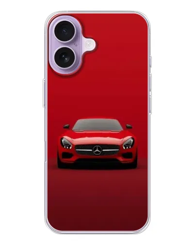 Чохол для iPhone 17 з картинкою «Червоний Mercedes AMG»