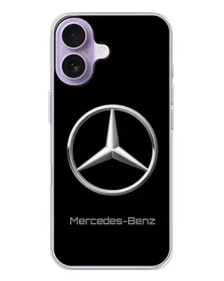 Чохол для iPhone 17 з картинкою «Mercedes Silver Logo»