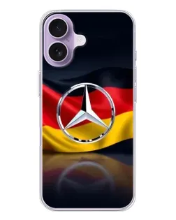 Чохол для iPhone 17 з картинкою «Mercedes — прапор Німеччини»
