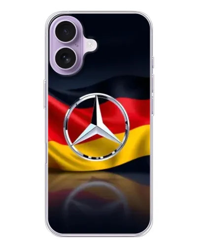 Чохол для iPhone 17 з картинкою «Mercedes — прапор Німеччини»