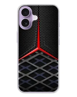 Чохол для iPhone 17 з картинкою «Mercedes Carbon Grid»