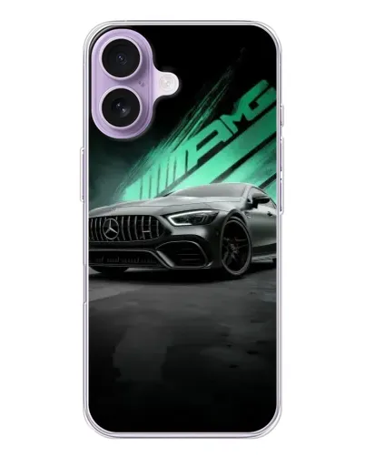 Чохол для iPhone 17 з картинкою «Темний Mercedes AMG»