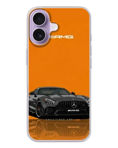 Чохол для iPhone 17 з картинкою «Помаранчевий Mercedes AMG»