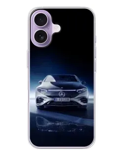 Чохол для iPhone 17 з картинкою «Нічний Mercedes EQ»
