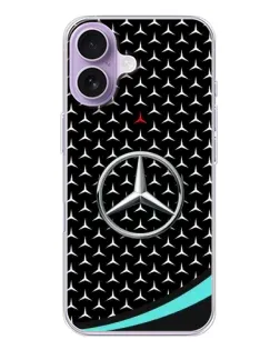 Чохол для iPhone 17 з картинкою «Mercedes — бірюзовий акцент»